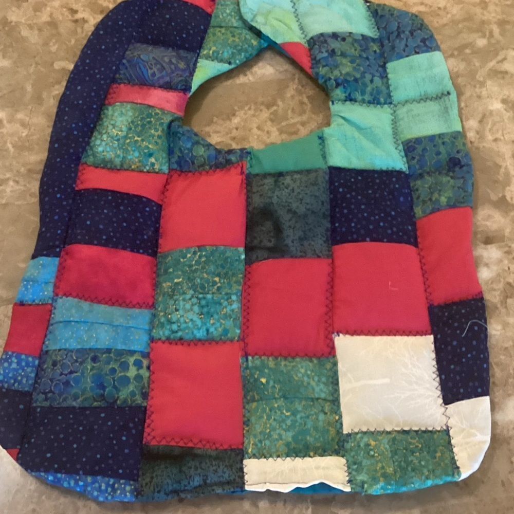 NWOT. Hand Crafted Quilted Reversible Baby Bib $12 ea. or 3/$25